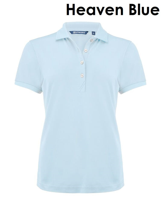 Cutter &amp; Buck Virtue Polo Effen Dames Poloshirt Dames