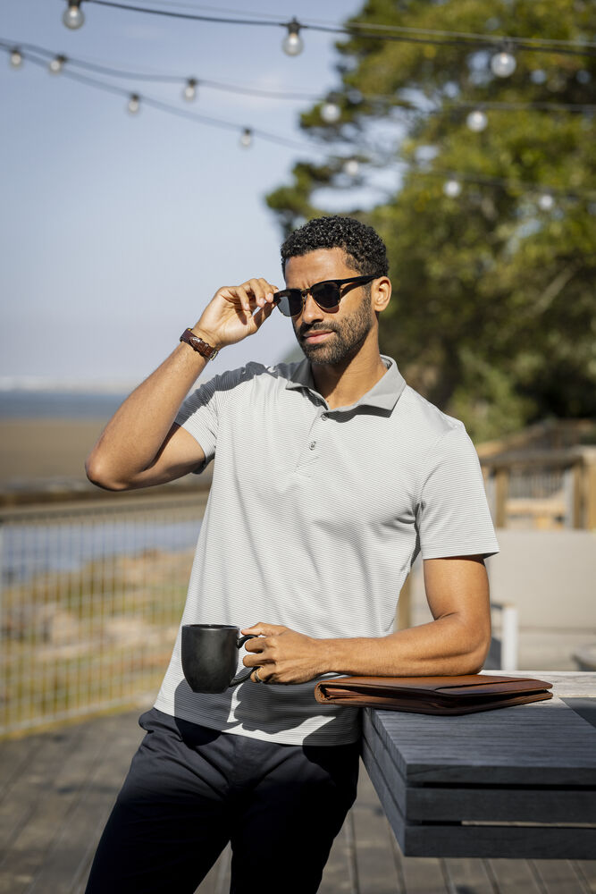 Cutter &amp; Buck Virtue Polo Stripes Men Polo Shirt Men