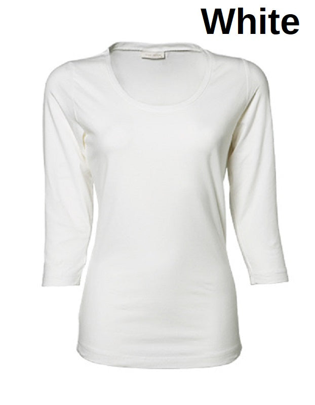 TEE JAYS Women Stretch 3/4 Arm T-Shirt Damen