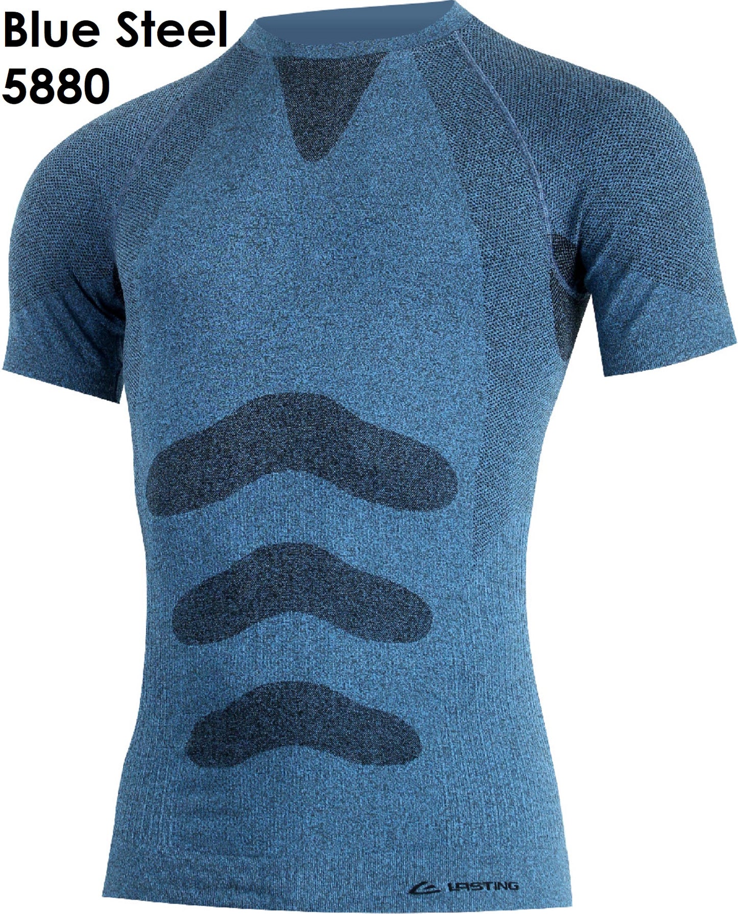 LASTING ABEL Heren Hightech Synthetisch T-shirt met Korte Mouwen