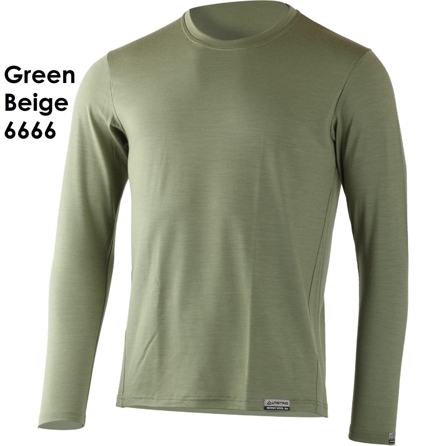 LASTING ALAN Men's 100% Merino Wool Long Sleeve T-Shirt