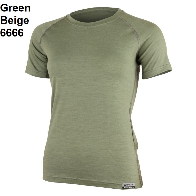 LASTING ALEA 100 % Merinowolle T-Shirt Damen