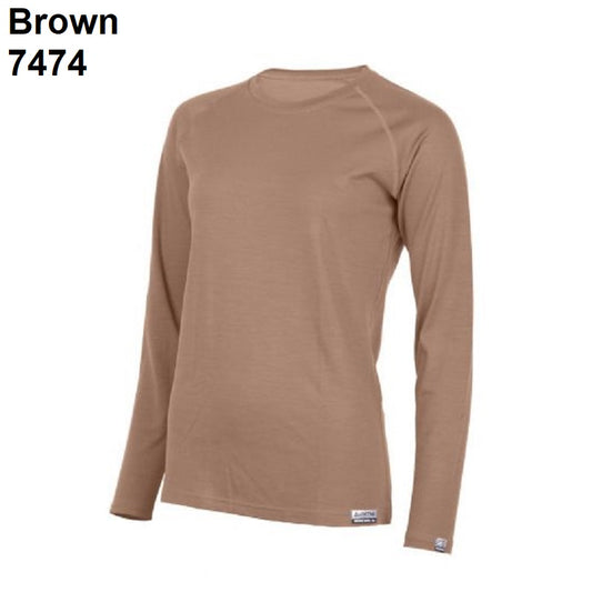 LASTING ATILA Merino Jersey Langarm-Shirt Damen