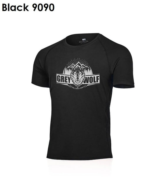 LASTING FANG 100 %  Merinowolle T-Shirt mit Print Herren