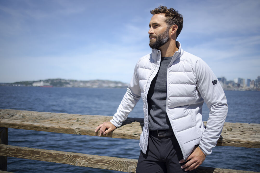 CUTTER &amp; BUCK Wenatchee Jacket Heren Gewatteerde Jas met Capuchon