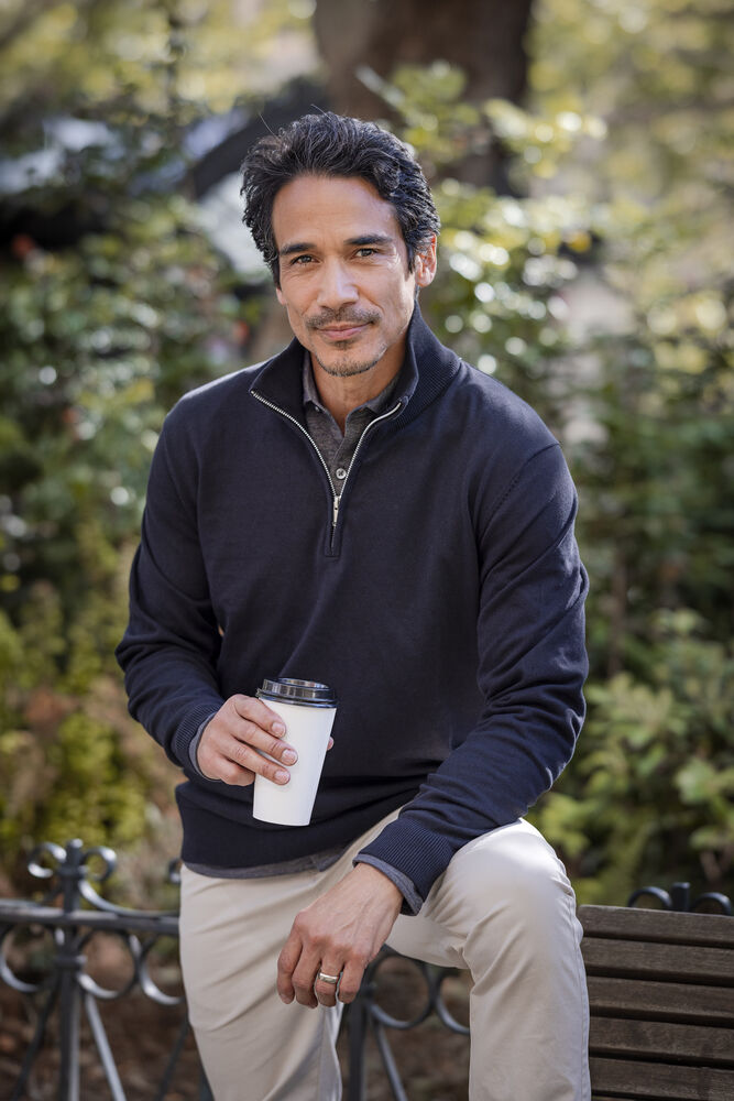 Cutter & Buck Oakville Herren Half Zip Strickpullover