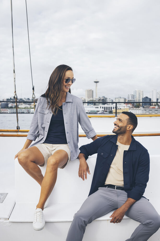 Cutter & Buck Manzanita Damen T-Shirt V-Neck 100 % Bio-Baumwolle