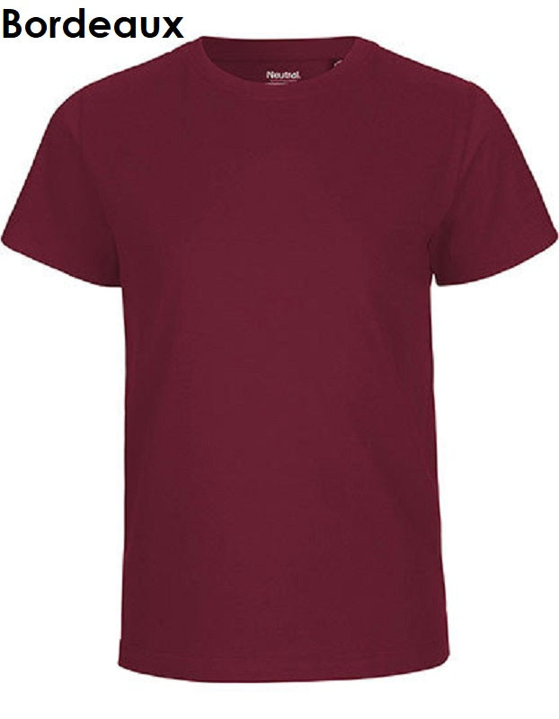 NEUTRAL Fairtrade Kids Short Sleeve T-Shirt Children's 100% Organic Cotton