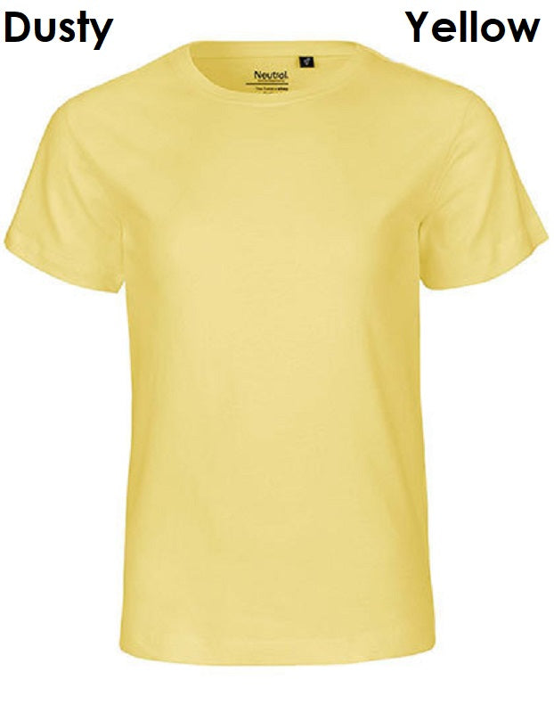 NEUTRAL Fairtrade Kids Short Sleeve T-Shirt Children's 100% Organic Cotton