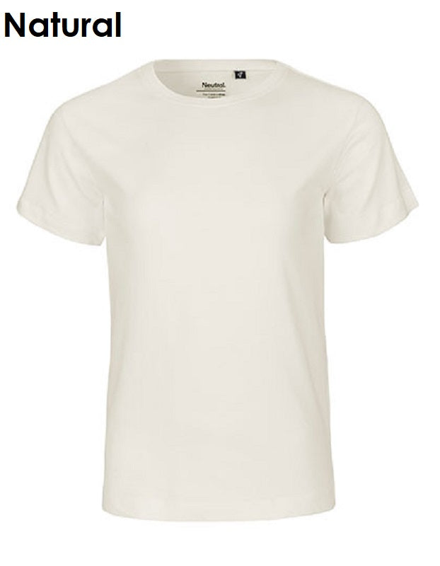 NEUTRAL Fairtrade Kids Short Sleeve T-Shirt Children's 100% Organic Cotton