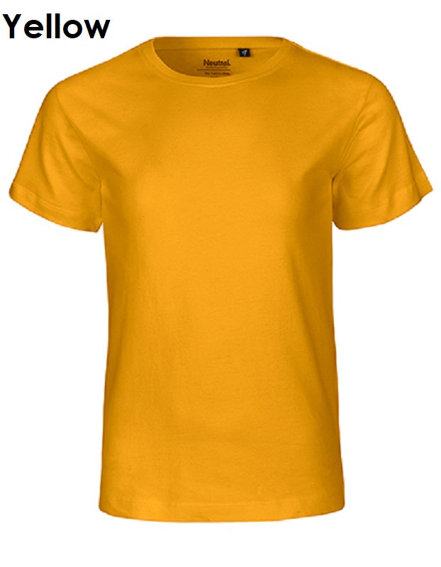 NEUTRAL Fairtrade Kids Short Sleeve T-Shirt Children's 100% Organic Cotton