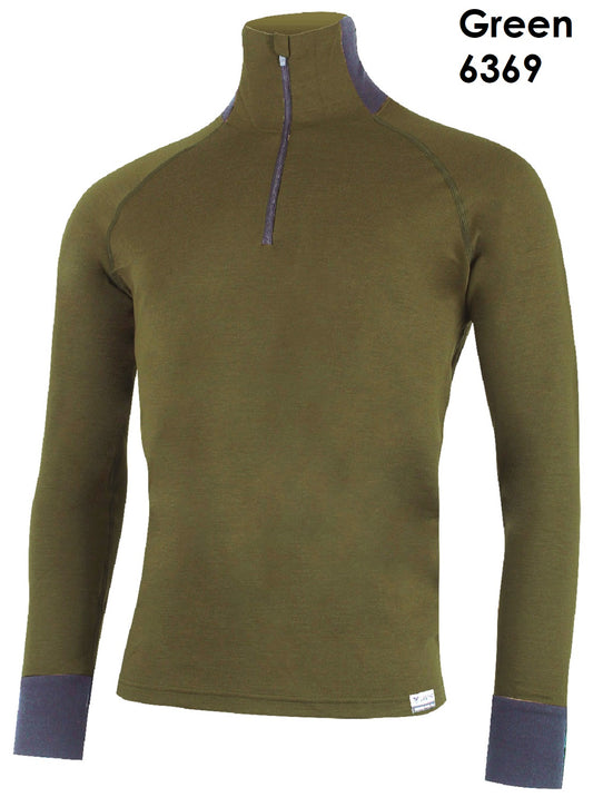 LASTING LEO 100 % Merinowolle Sweatshirt ¼ Zip Herren