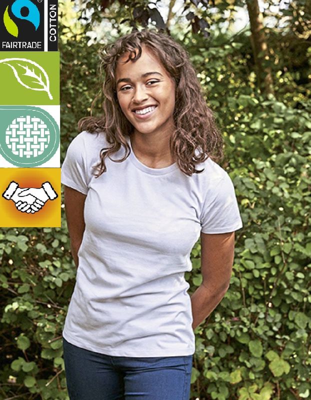 NEUTRAL Fairtrade Ladies Fit T-Shirt Damen 100 % Bio-Baumwolle