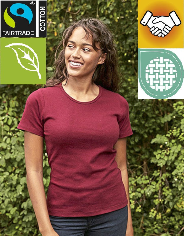 NEUTRAL Fairtrade Ladies Interlock T-Shirt Women's 100% Organic Cotton