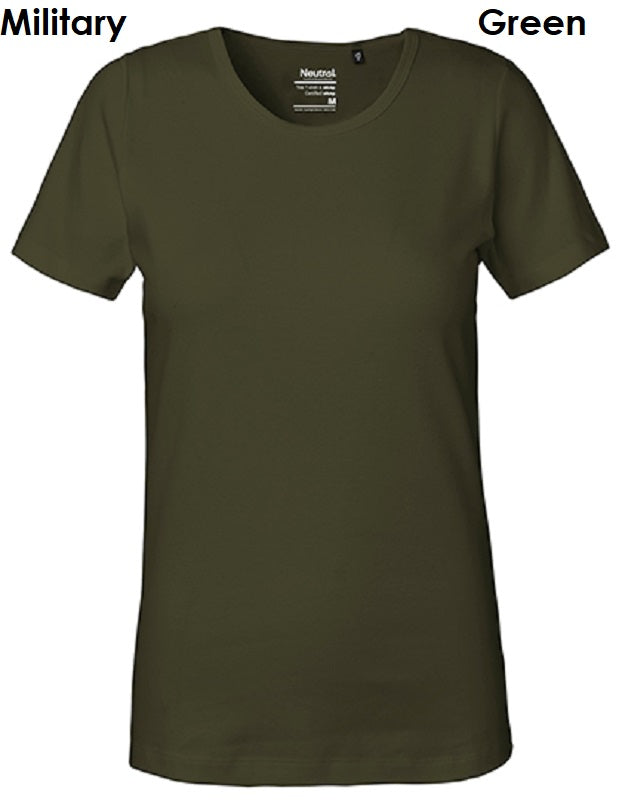 NEUTRAL Fairtrade Ladies Interlock T-Shirt Women's 100% Organic Cotton