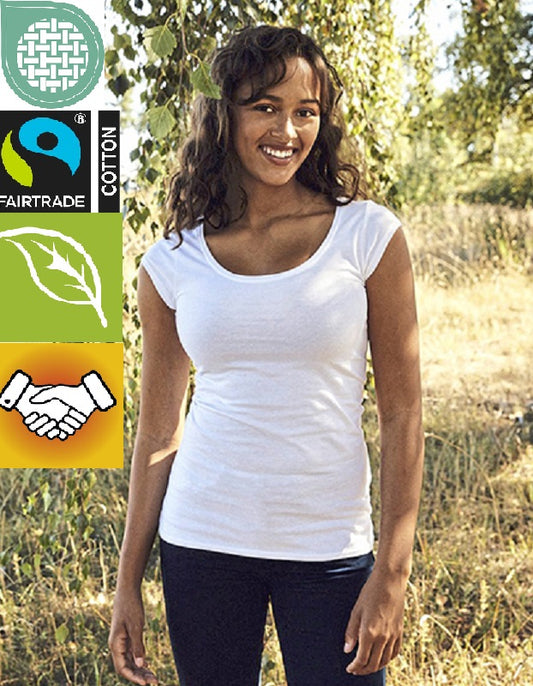 NEUTRAL Fairtrade Ladies Roundneck T-Shirt Damen 100 % Bio-Baumwolle