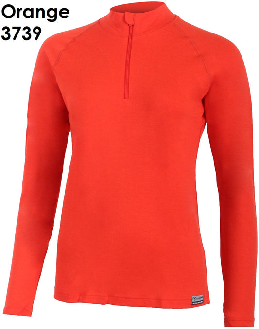 LASTING LAURA 100 % Merinowolle Sweatshirt ¼ Zip Damen