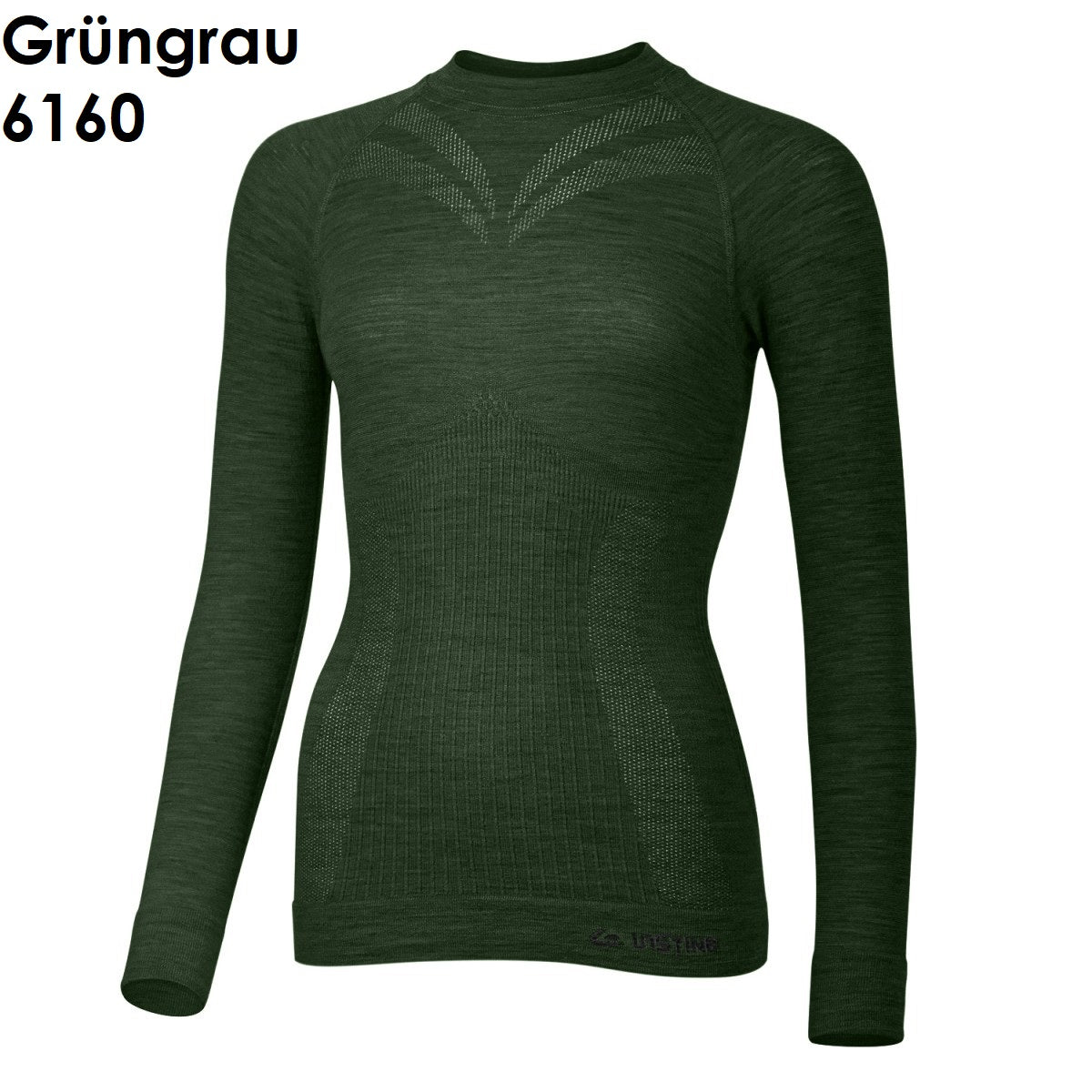 LASTING MATALA nahtloses Damen-Langarmshirt aus Merinowolle mit 7 % Nylon