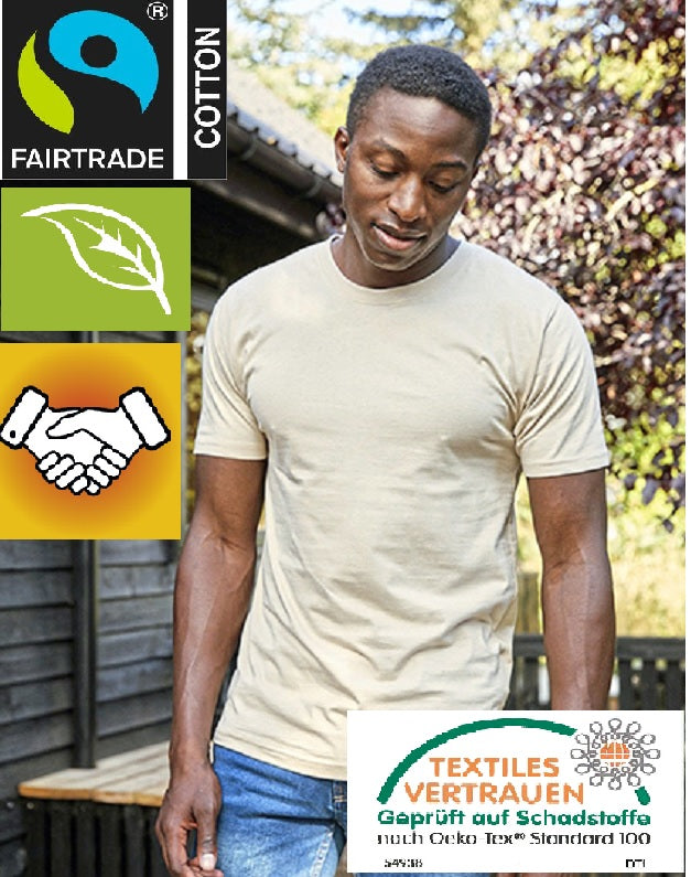 NEUTRAL® Fairtrade Mens Classic T-Shirt Herren 100 % Bio-Baumwolle
