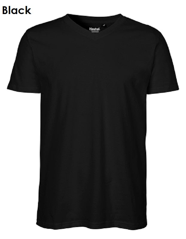 EUTRAL Fairtrade Bio-Baumwolle Mens T-Shirt V-Neck Herren