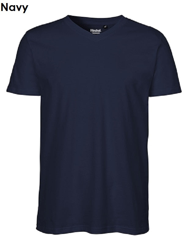EUTRAL Fairtrade Bio-Baumwolle Mens T-Shirt V-Neck Herren