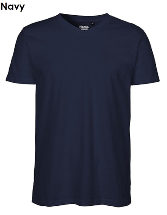 NEUTRAL Fairtrade Men's Roll Up Sleeve T-Shirt, 100% Organic Cotton