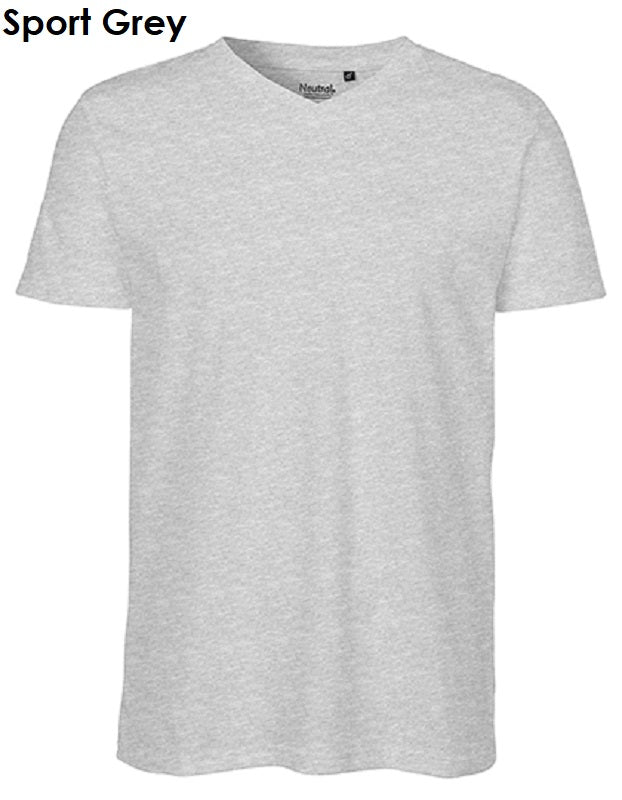 EUTRAL Fairtrade Bio-Baumwolle Mens T-Shirt V-Neck Herren