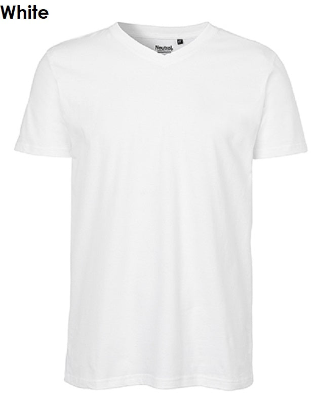 EUTRAL Fairtrade Bio-Baumwolle Mens T-Shirt V-Neck Herren