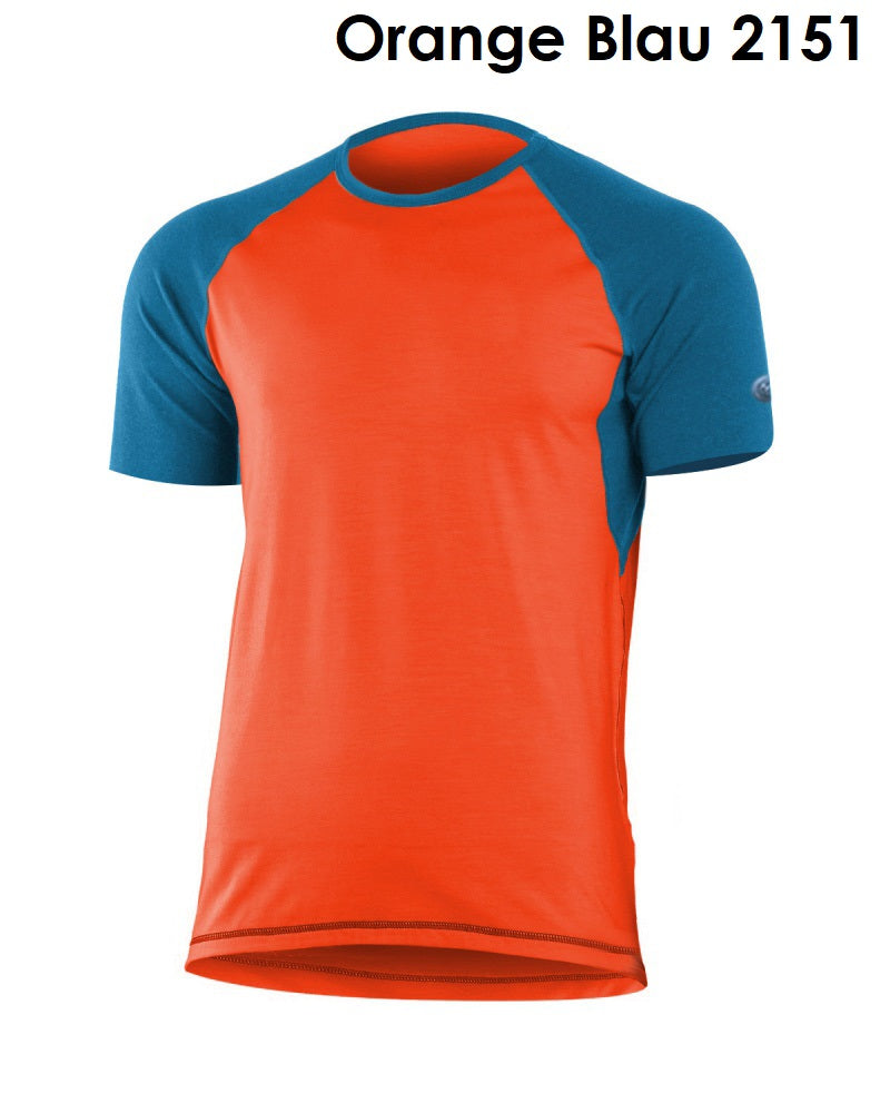 LASTING OTO T-shirt 100% merinowol tweekleurig heren