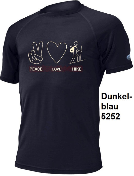 LASTING PEACE 100 %  Merinowolle T-Shirt mit Print Herren