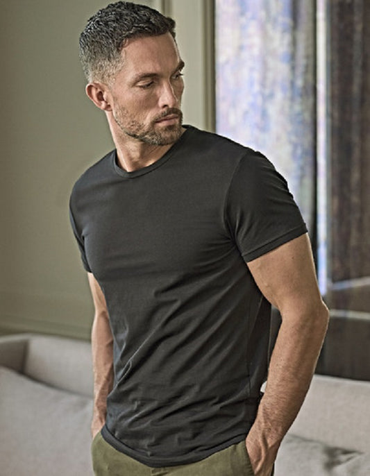 TEE JAYS Heren Stretch T-shirt Korte Mouw