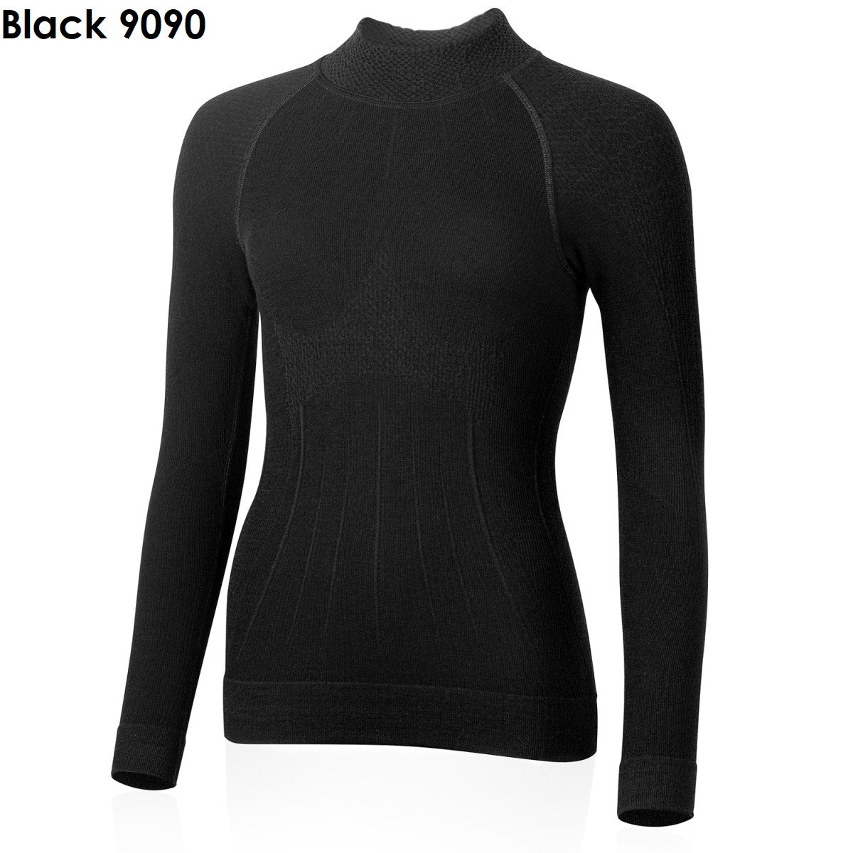 LASTING WALISA Damen Merino Langarmsweater schwarz