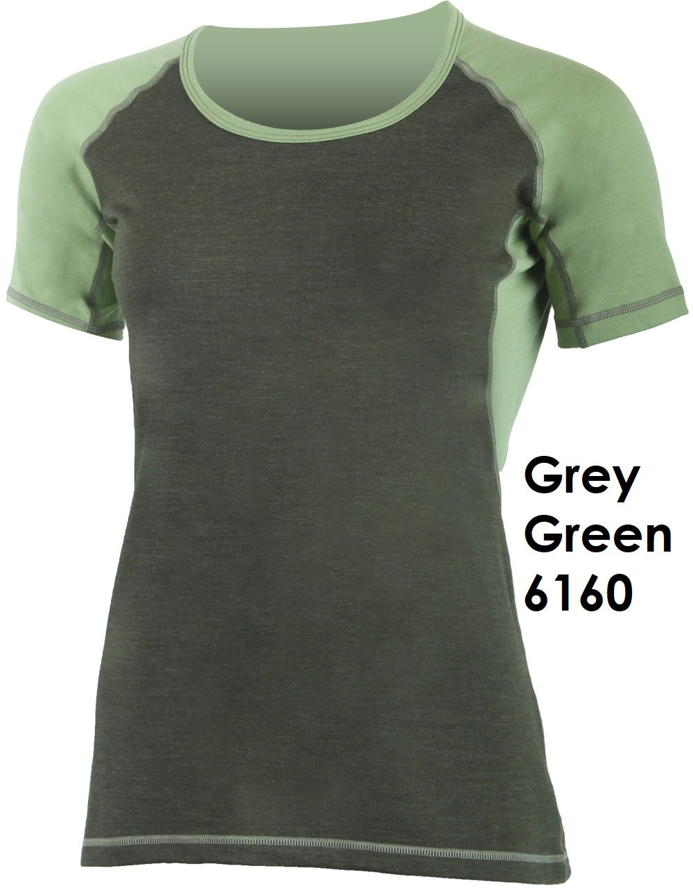 LASTING ZITA Damen 100 % Merinowolle T-Shirt  zweifarbig