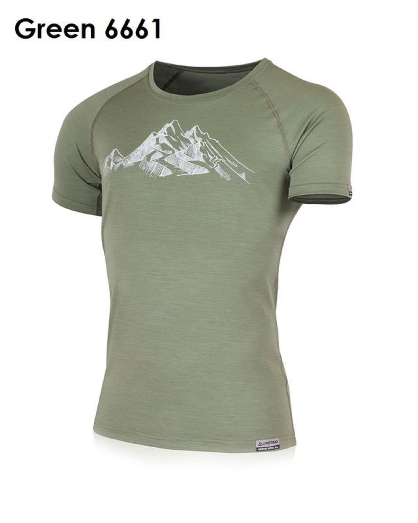 LASTING HILA 100% Merino Wool Women's T-Shirt with Print