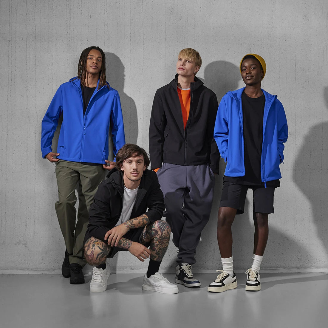 B&C Outerwear Reset 3Lr 10.000 mm wasserdichte Hoody Softshelljacke  Damen Herren Unisex