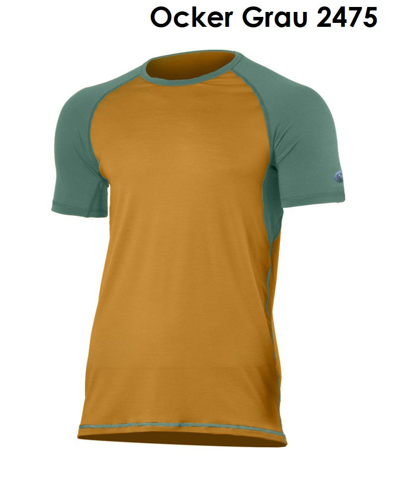 LASTING OTO T-shirt 100% merinowol tweekleurig heren