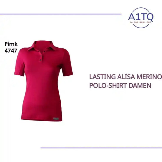 LASTING ALISA Merino Polo-Shirt Damen by@Outfy