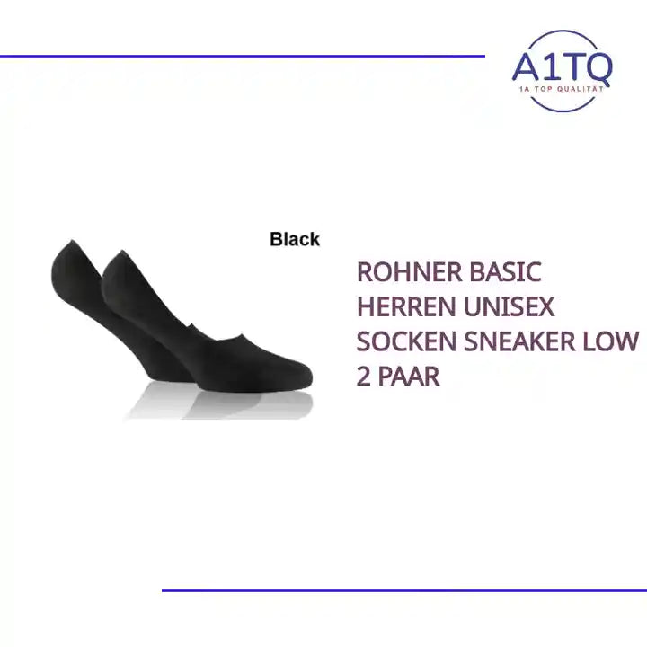 Rohner Basic Herren Unisex Socken Sneaker Low 2 Paar by@Outfy