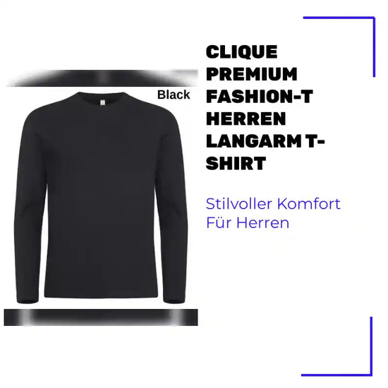 CLIQUE Premium Fashion-T Herren Langarm T-Shirt by@Outfy