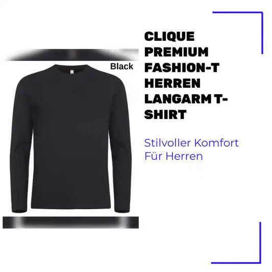 CLIQUE Premium Fashion-T Herren Langarm T-Shirt by@Outfy