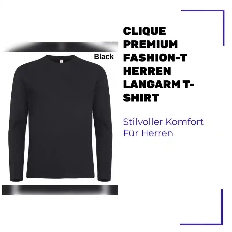 CLIQUE Premium Fashion-T Herren Langarm T-Shirt by@Outfy