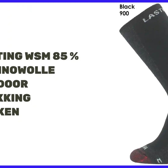 LASTING WSM&nbsp;85 % Merinowolle Outdoor Trekking Socken&nbsp; by@Outfy