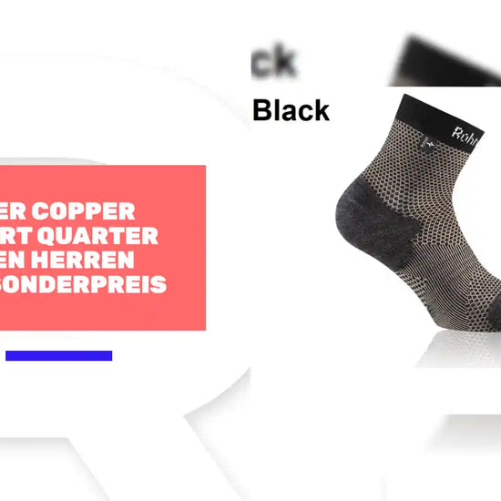 ROHNER Copper Allsport Quarter Socken Herren UnisexSonderpreis by@Outfy
