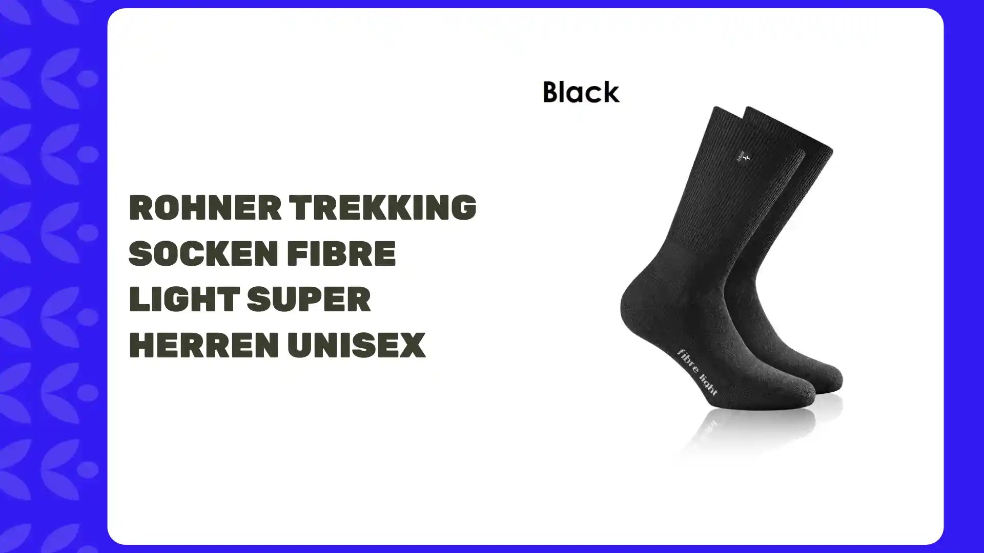 ROHNER Trekking Socken Fibre Light SupeR Herren Unisex by@Outfy