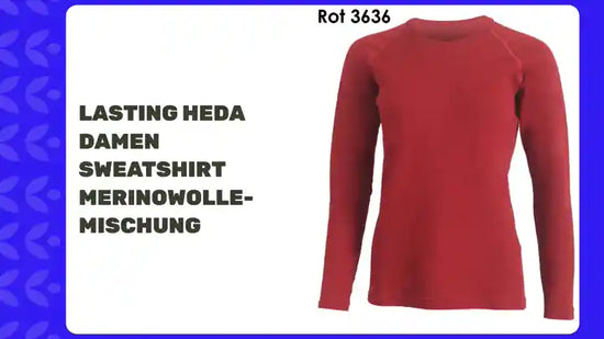 LASTING HEDA Damen Sweatshirt Merinowolle-Mischung by@Outfy