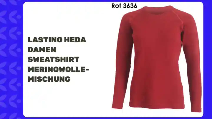LASTING HEDA Damen Sweatshirt Merinowolle-Mischung by@Outfy