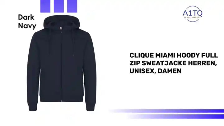 CLIQUE Miami Hoody Full Zip Sweatjacke Herren, Unisex, Damen by@Outfy