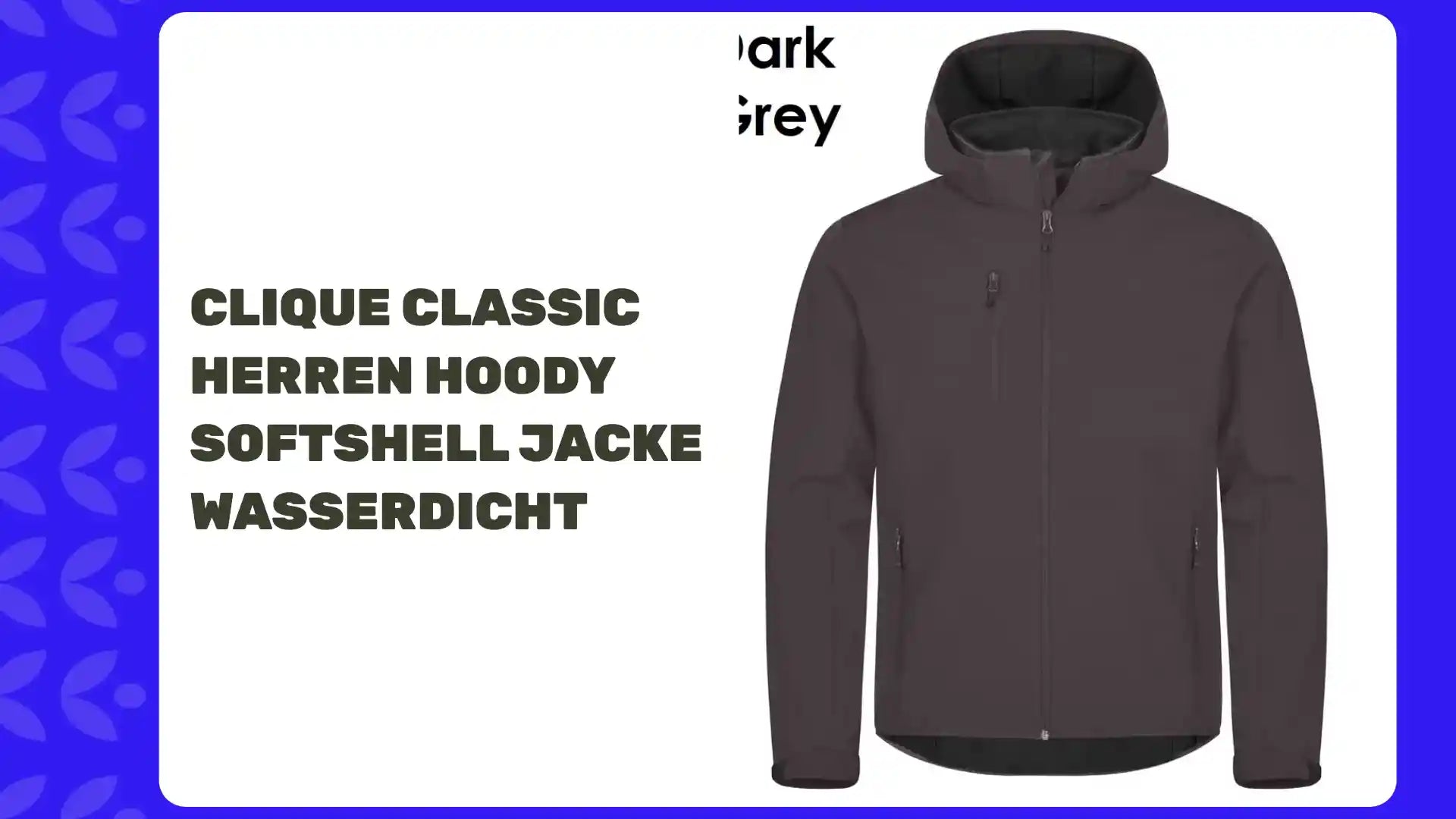 CLIQUE Classic Herren Hoody Softshell Jacke wasserdicht by@Outfy