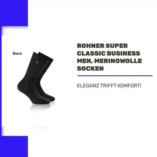 ROHNER SupeR CLASSIC BUSINESS Men, Merinowolle Socken by@Outfy