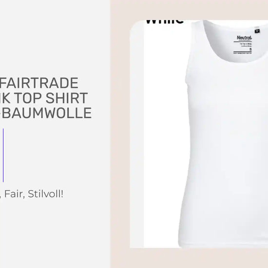 NEUTRAL Fairtrade Ladies Tank Top Shirt Damen Bio-Baumwolle by@Outfy